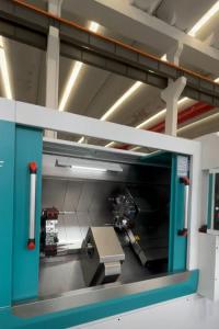 Wholesale Dual Head Inclined Bed CNC Horizontal Lathe Machine With 12 Station Servo Turrets from china suppliers