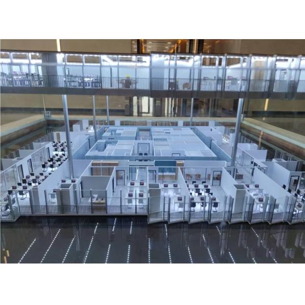 High Precision 1:150 Scale Model Factory Architectural Scale Models With LED Lighting