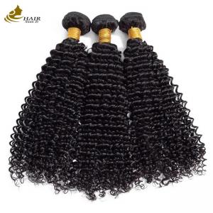 China Curly Texture Afro Kinky Bundles Virgin Wavy Human Hair Bundles Weft on sale
