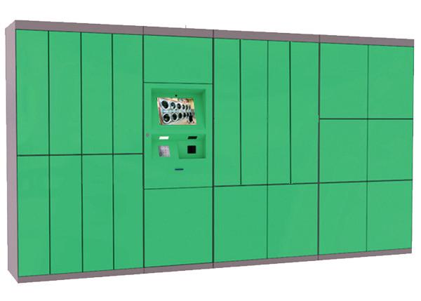 Touch Screen Smart Laundry Locker For 24/7 Dry Clean Service With SMS Sending