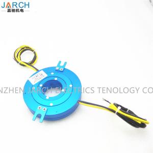 China Min Thickness 6.5mm Pancake Slip Ring Electrical 250RPM Speed Gold - Gold Contacts on sale
