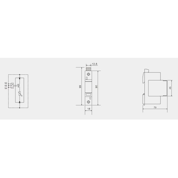 Class II 20kA 1P Type 2 Surge Protection Device SPD Power Surge Arrester