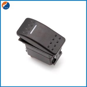 China 12V 24V 10A 20A ABS Marine Boat Rocker Switch With LED on sale