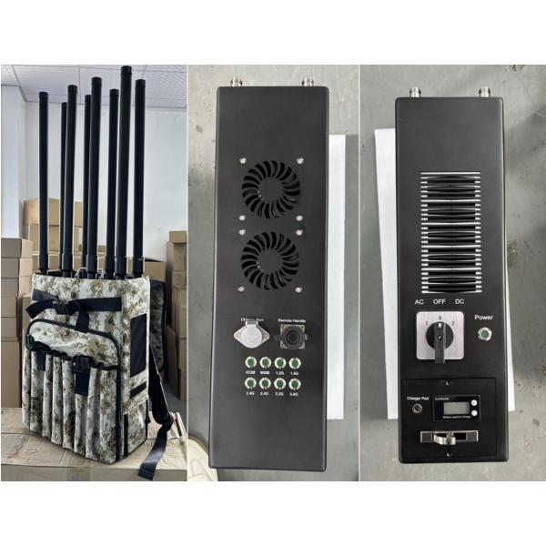 8 Channels Backpack Drone Jammer Amplifier Anti FPV Drone GPS Jamming