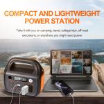 500Wh Portable Outdoor Solar Generator With Mobile Lithium Battery 110V AC