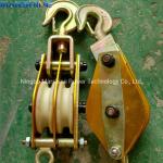 High Quality Conductor Stringing Blocks Open Type Dual-Sheave Hoisting Block