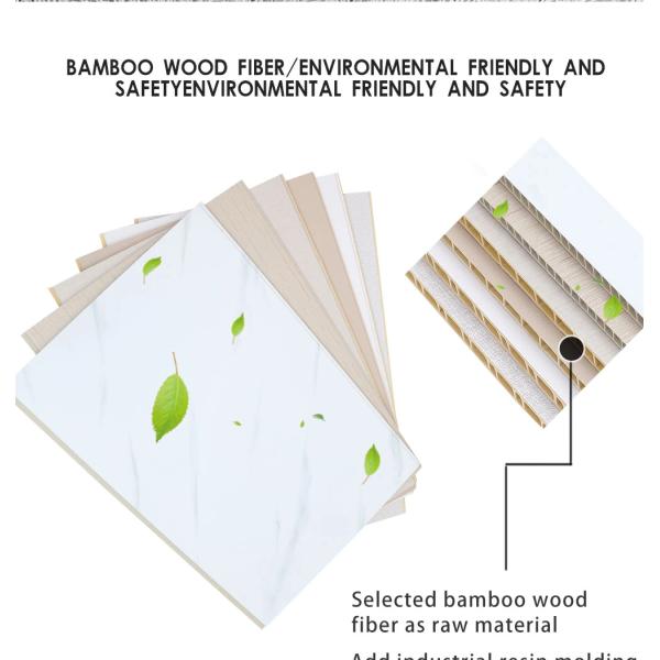 Customized Color Support Material Laminate Bamboo Fiber Wall Board for Indoor/Outdoor Wall Decoration