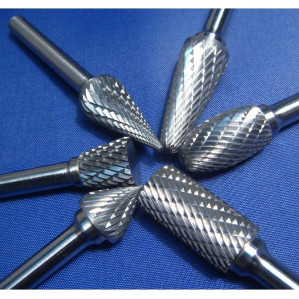 Solid Carbide Rotary Burr , Long Shank Carbide Burr Good Grinding Effect