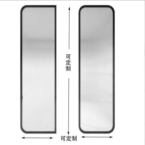 OEM Framed Curved Tempered Patterned Glass Solid Structure