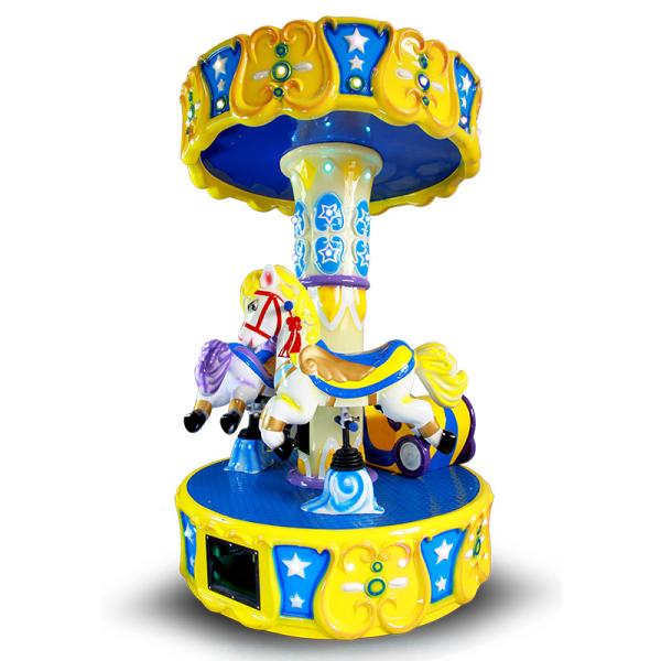 Kids Arcade Horse Racing Game Machine / Baby Toys Coin Operated Carousel Kiddie Rides