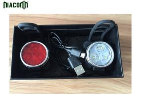 China 3w Usb Rechargeable Bike Lights , Usb Cycle Lights Aluminum Material on sale