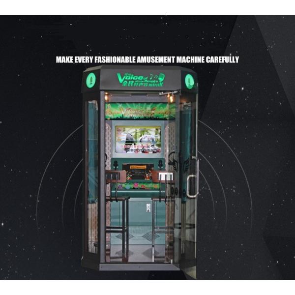 Coin Pusher Mini KTV Booth Karaoke Machine With Screen For Mall / Street / Park