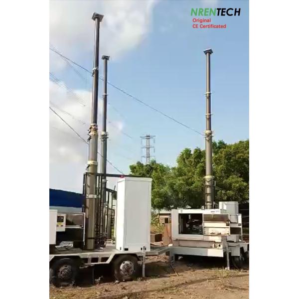 30m telescoping antenna pole 300kg payloads-5.5m closed height-for antenna-heavy duty payloads pneumatic mast
