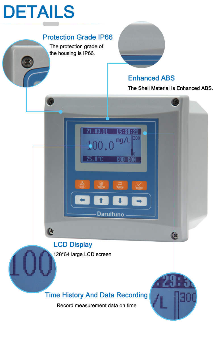 Digital RS485 Interface Modbus COD Controller For Surface Water Monitoring
