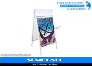 Wholesale Aluminum Shop Display Fittings / Sandwich Board Signs A Frame For Advertising from china suppliers