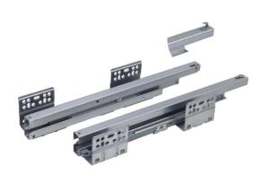 Wholesale 3 Fold Undermount Drawer Glides / Soft Close Cabinet Slides For Pull Out Basket from china suppliers