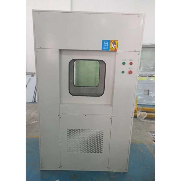Air Shower Type Cleanroom Pass Through Chambers With Lift Door / Overhead Door