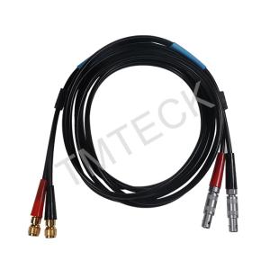 China Lemo 00 To Microdot Krautkramer UT Flaw Detector Cables on sale