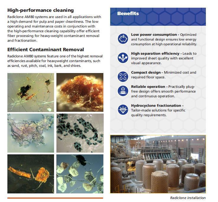 Am80 Low Consistency Hydrocyclone Paper Pulp Mill