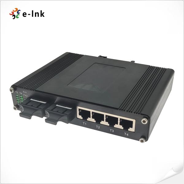 Network Switch Industrial 4-Port 10/100Base-T + 2-Port 100BASE-FX Ethernet