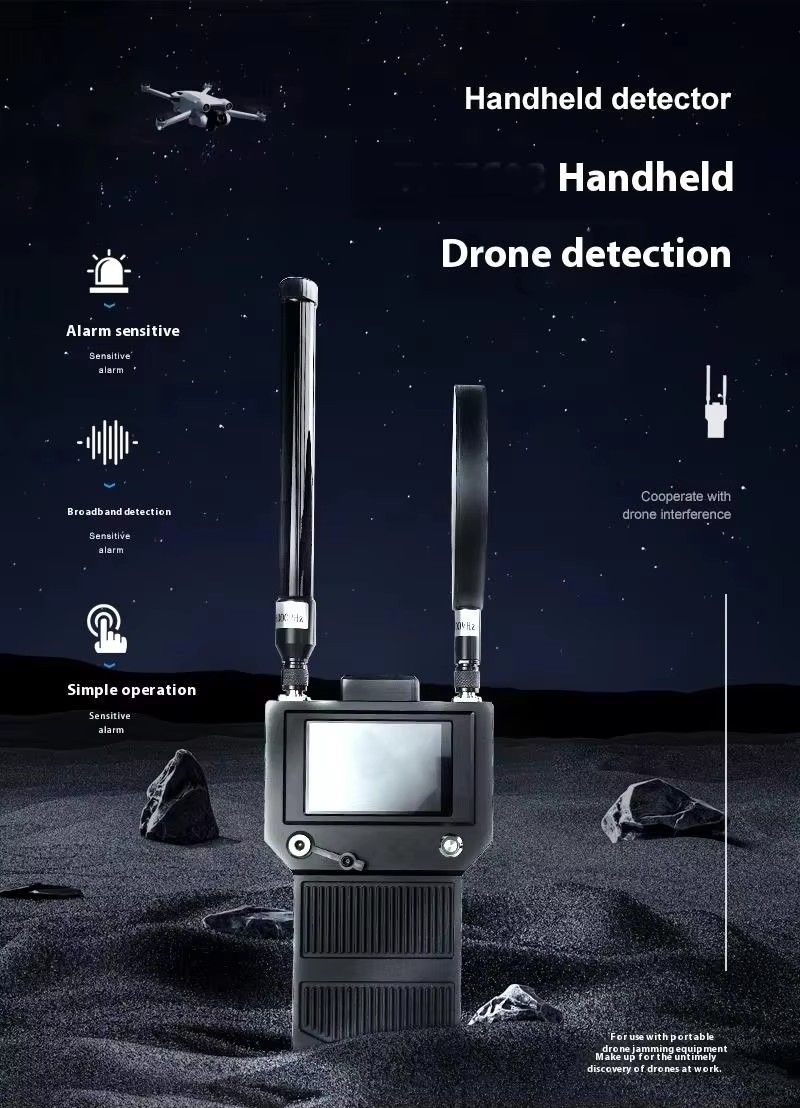 1-2km Precision Warning Handheld Drone Detector with Touch Screen