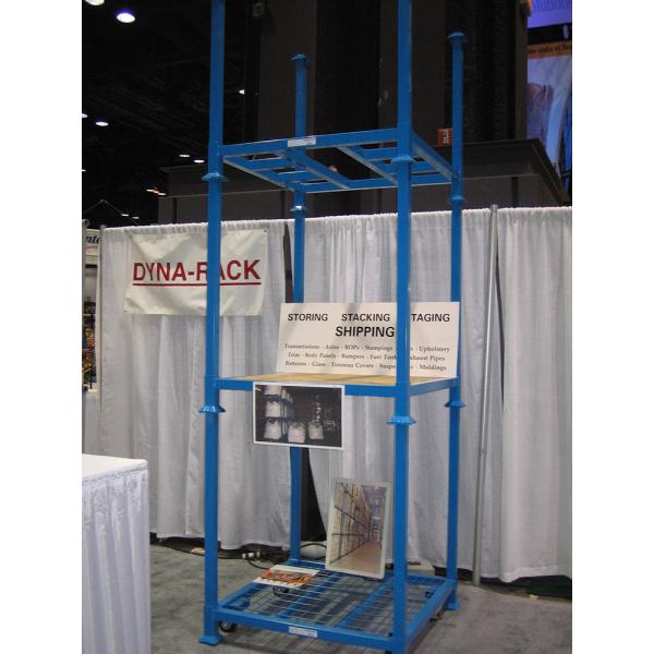 Portable Steel Pallet Stacking Rack Folding Metal Pallet Box Stack Rack