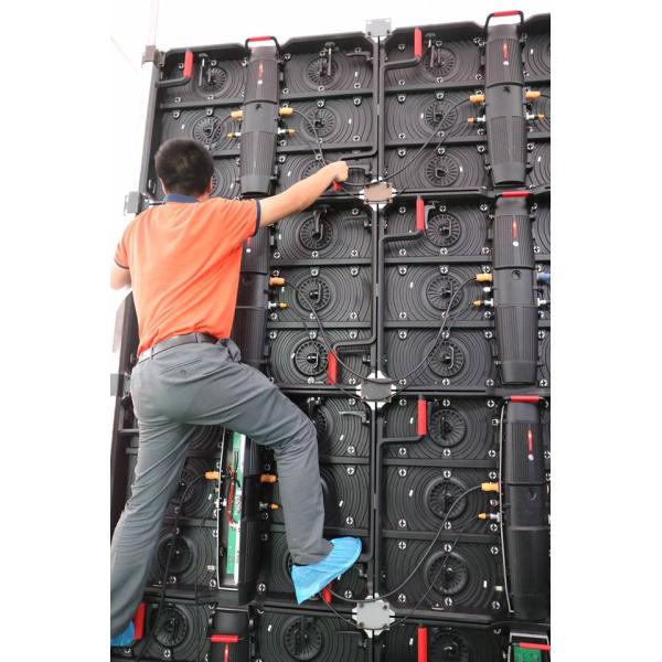 AC110-220V P6.4 Outdoor LED Advertising Display , Die Cast LED Advertising board 1/4 Scan