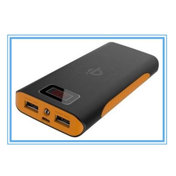 Long Lasting High Capacity Qi Quick Charging Power Bank Wireless Travel Use