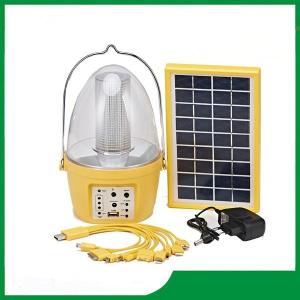Wholesale Led camping solar lantern with solar panel, mobile phone charger, FM radio function for camping lighting from china suppliers