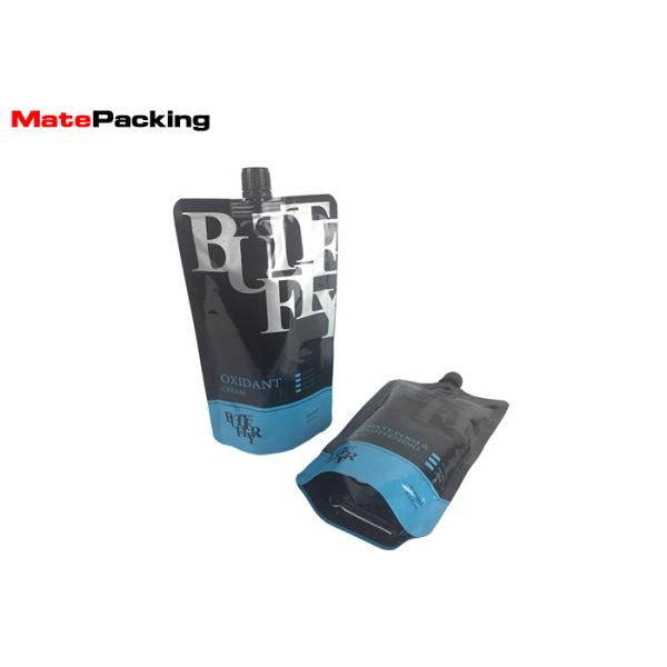 Liquid Spout Doypack Stand Up Pouch Aluminum Foil Bag Gravure Mold Printing With Cap