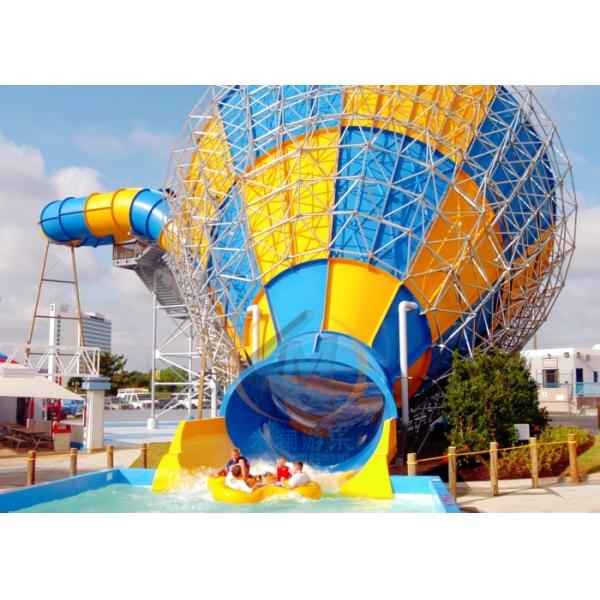 Commercial Use Big Trumpet Water Slide Abundant Color For Adult Teenager