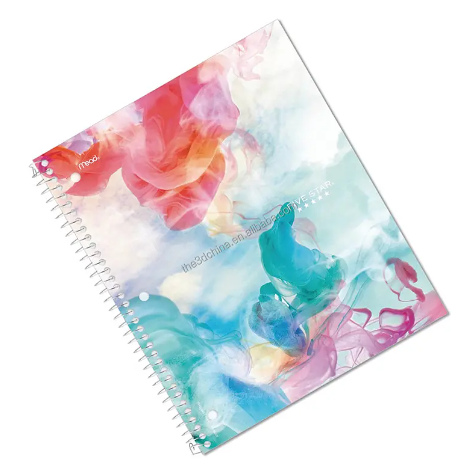Daily Use Good Quality Made In China Eco Friendly PET Durable Custom Sheets 3D Lenticular Spiral Notebook
