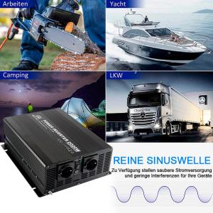 Single Phase Black Modified Sine Wave Power Inverter 2KW for Off Grid Solar system