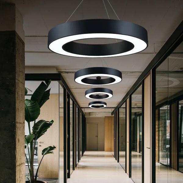 Circular Round LED Linear Lights Ip44 Remote Control For Office Decoration