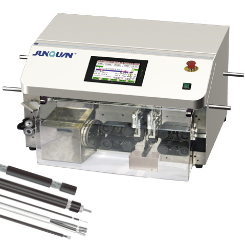 High Precision Automatic Coaxial Cable Cutting and Stripping Machine ZDBX-65A for Output