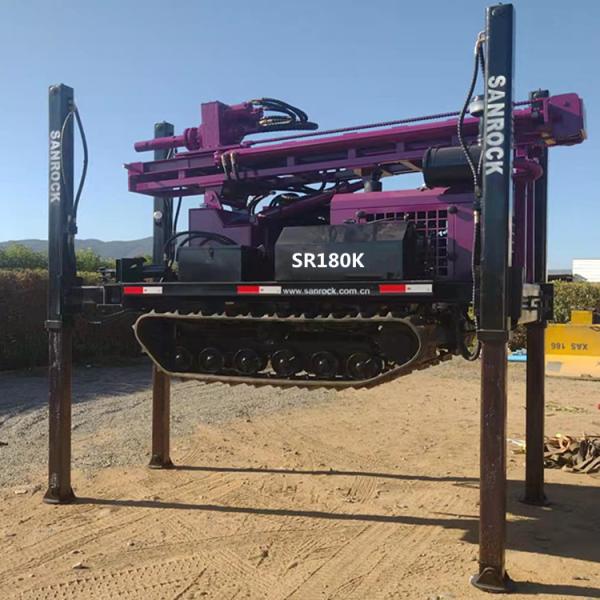 Water Drilling Rig Machine 60KW Diesel Engine Crawler Water Well Drilling Rig For Sale