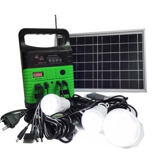 Portable Lithium Ion Battery Solar Energy System 10w 6v All In One Solar Power