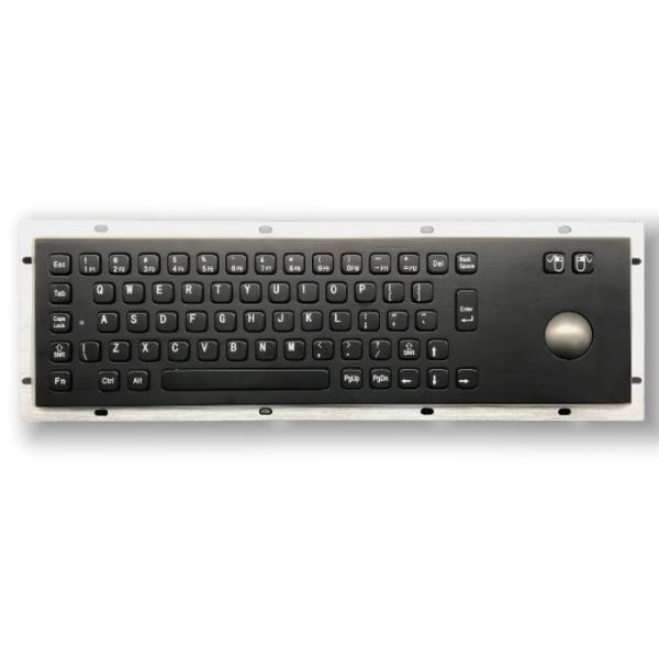 KIOSK IP65 / IK07 waterproof dustproof anti-vandalism Industrial Stainless Steel Keyboard SUS304 With 38mm Trackball Rear Panel Mounted -40℃