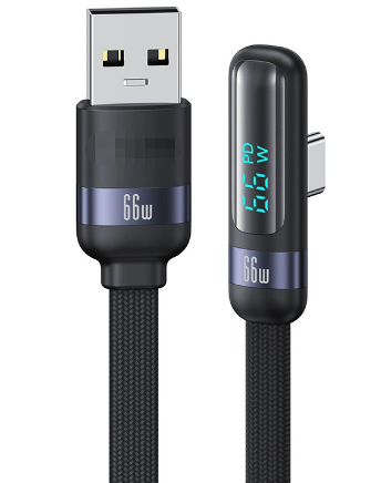 100W PD Type-C Cable with Digital Display Braided Line 1m Length Customized OEM Support Fast Charge King