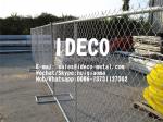 Temporary Chain Link Fence Panel with Stands, Portable Steel Construction Sites