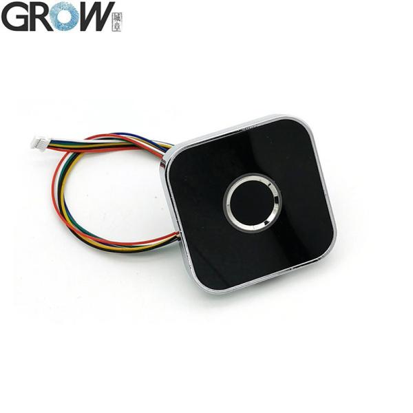 Quality GROW R502-AW Zinc Alloy Round Ring LED Control DC3.3V Capacitive Fingerprint Module Sensor Scanner for sale