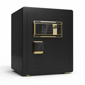 China Height 45cm Black Electronic Fingerprint Lock Security Home Safe on sale