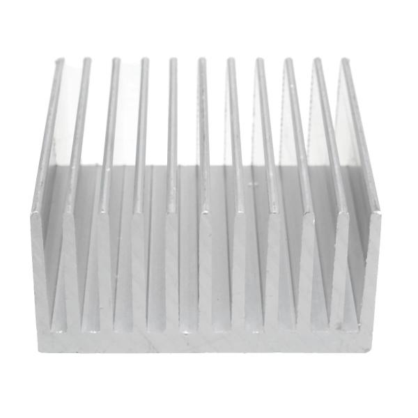 53.5 X 30 Mm Square Heat Sink Aluminum Profiles For CPU LED Power Cooling