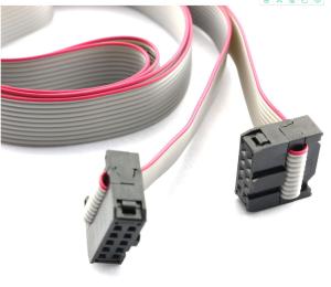China Flat Ribbon Cable 2.54mm Pitch 2 Row 10 Pin Female to Female Wires IDC Ribbon Connector Cable on sale