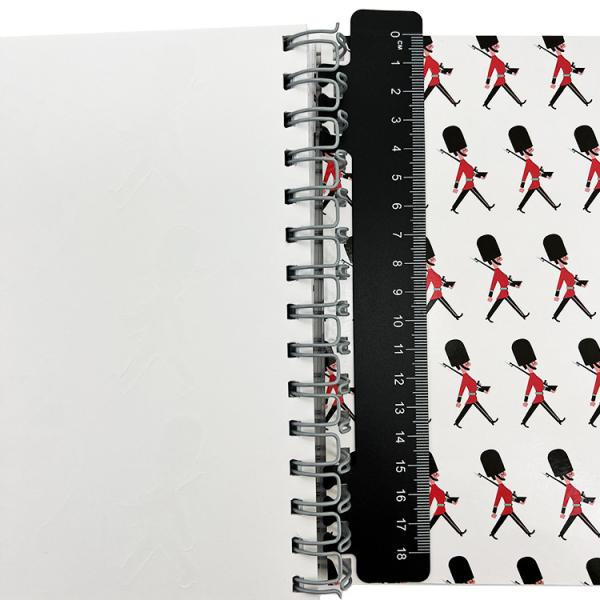 Customized Plastic Wire Journal Book Printing With Sticker Gloss lamination