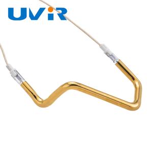 China 3D Shape Infrared Heating Element Tube , Gold Paint  Replacement Infrared Heating Element on sale