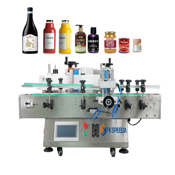 15mm Auto Table Top Round Bottle Labeling Machine for Single and Double Side Labeling