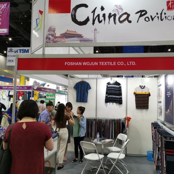 185gsm 95 Cotton 5 Spandex Fabric Soft Striped Knit Lycra Undershirt Cloth