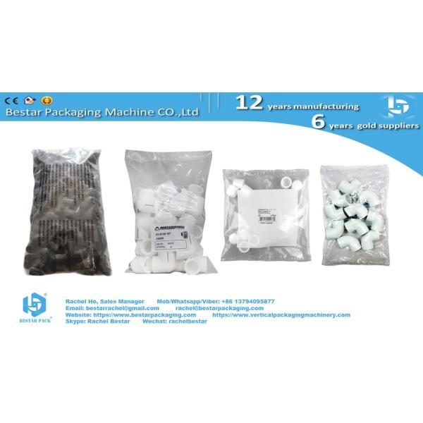 Plastic elbow fitting packing machine with automatic counting function