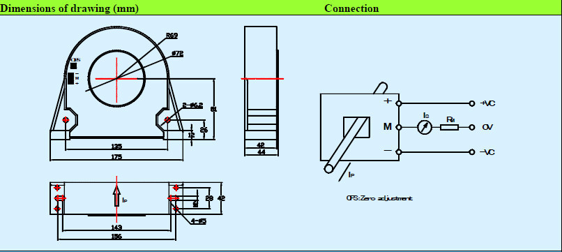 DC AC Pulsed Closed Loop Hall Current Sensor , Hall Effect Current Transducer
